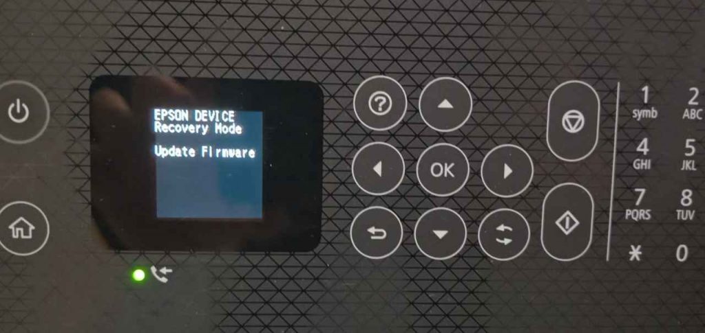 爱普生l5298打印机固件更新失败提示recovery mode update firmware